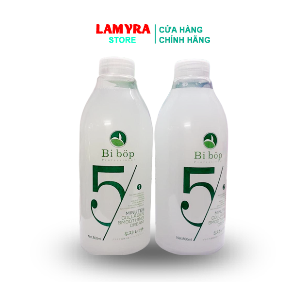Bibop - Thuốc uốn tóc lạnh tại nhà Bibop 800ml - Thuoc uon toc lạnh Đa Năng Chính Hãng Lamyra