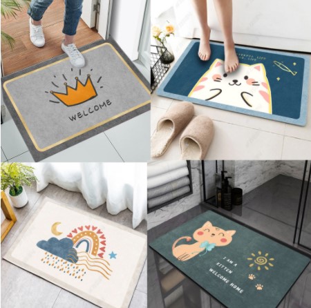 Thảm lau chân, thảm chùi chân siêu thấm nước chống trượt có thể thay thế thảm phòng khách, thảm lông, thảm lông lau chân, thảm sàn nhà. Thảm lau chân siêu thấm nước Inuka.