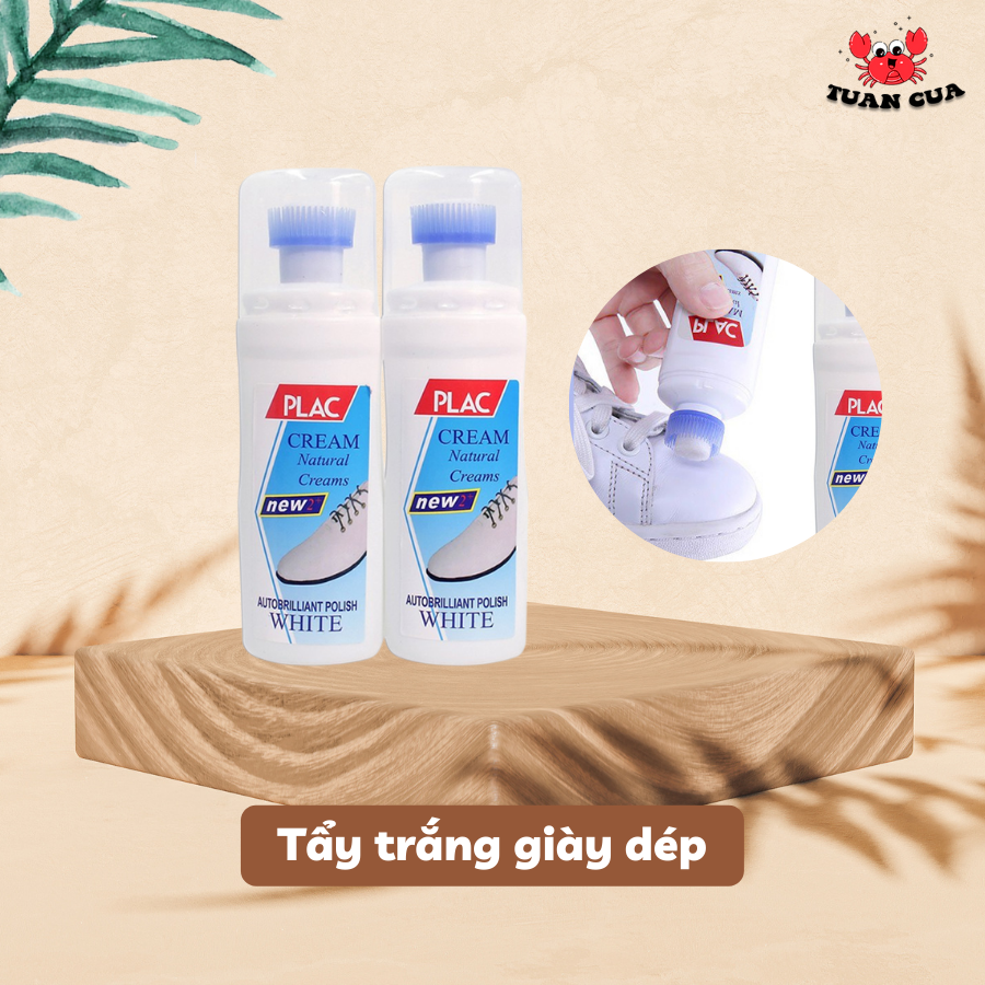 Chai tẩy trắng giầy cực nhanh, dung dịch vệ sinh, đồ dùng tiện lợi, vệ sinh giày dép, chai tẩy trắng (PLAC01), tuancua