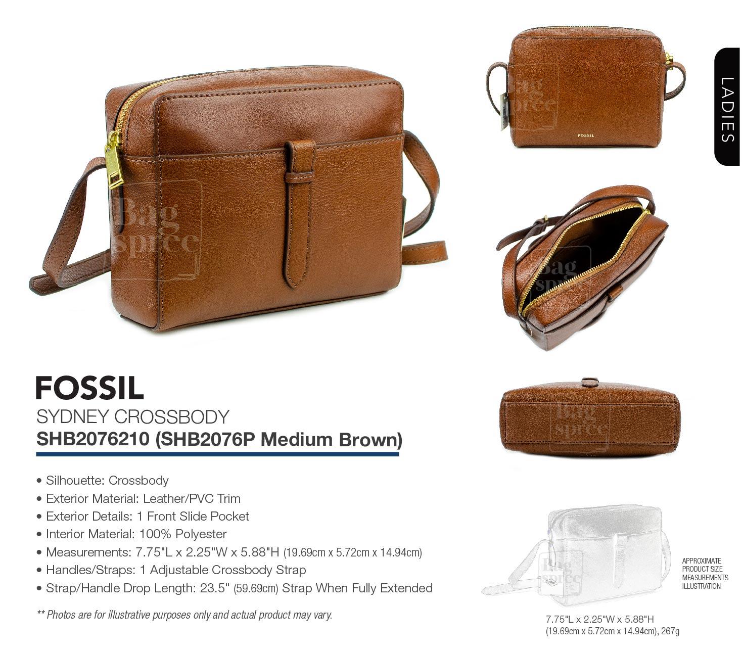 Authentic Brand New Fossil Sydney Crossbody Leather Bag Shb76p Vacay Flexi Lazada Singapore