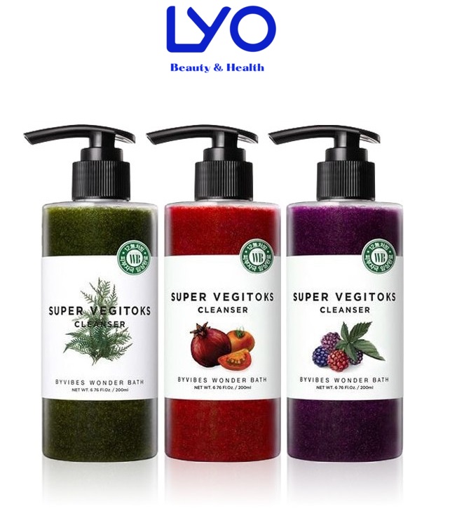 Sữa rửa mặt thải độc rau củ Super Vegitoks Cleanser Wonder Bath nội địa Hàn Quốc - Lyo Shop