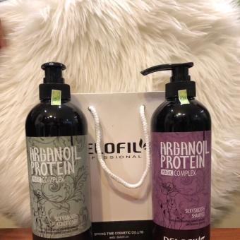 Dầu Gội Dầu Xả DELOFIL Arganoil Protein 500ML | Giảm Gàu, Ngứa, Phục Hồi Tóc Khô Xơ, Hư Tổn