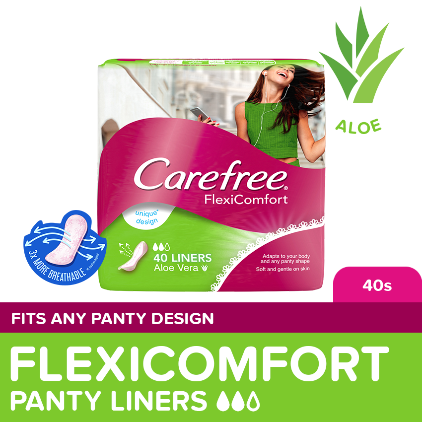 CAREFREE, Carefree Super Dry Panty Liners 40s - Feminine Care, Odor  Control, Absorb Discharge
