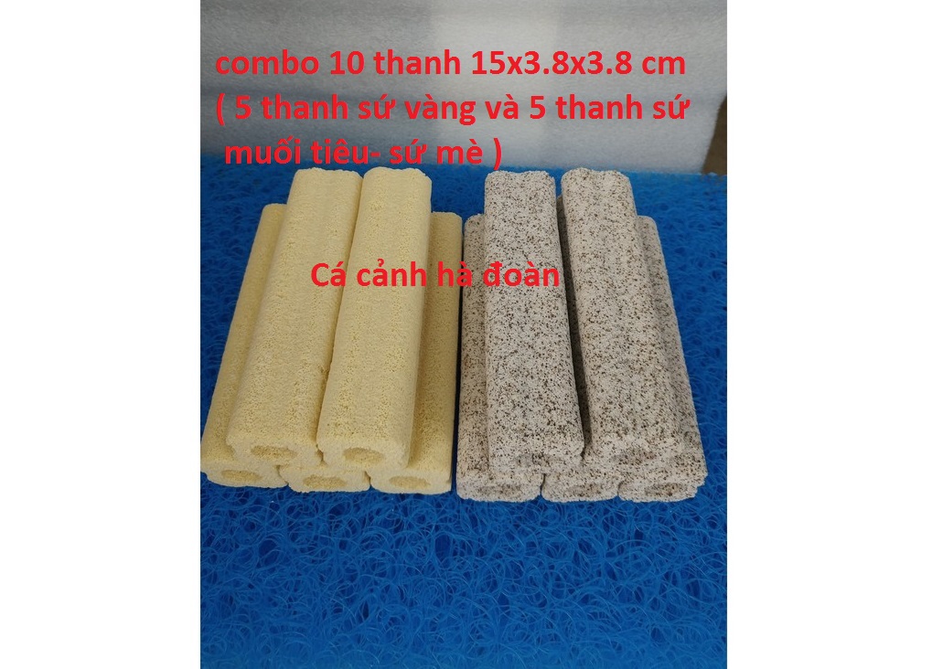 Combo 10 thanh sứ 15x3.8x3.8cm, sứ chất lượng cao