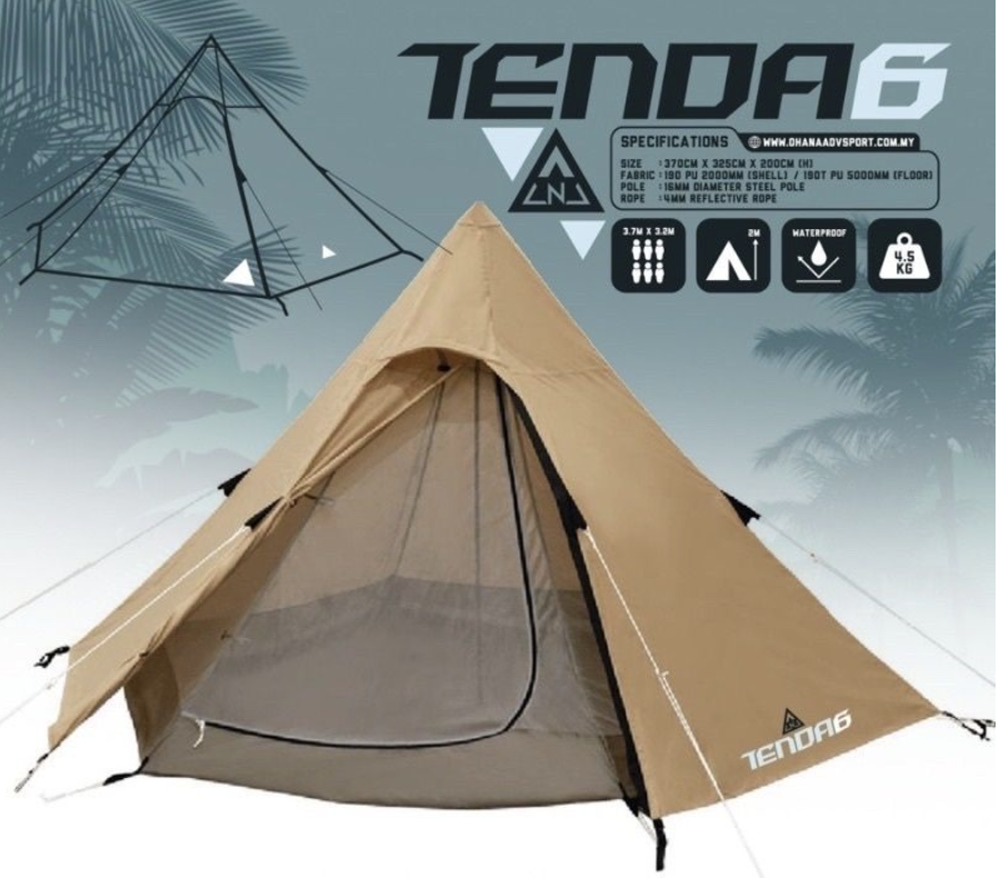 TENTE 6, DOUBLE COUCHE, YOURTES