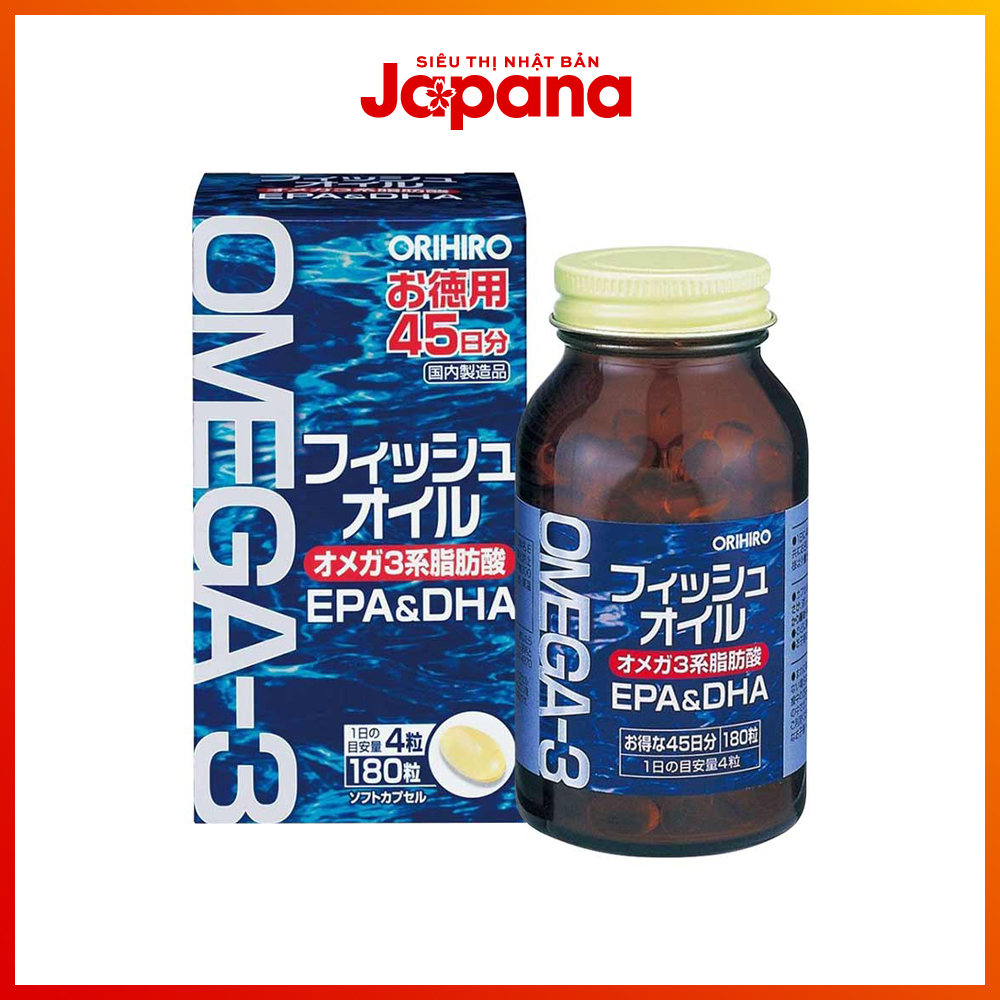 Viên uống bổ mắt Omega-3 Orihiro 180 viên