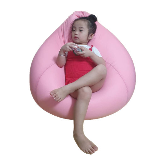 Ghế Lười Hạt Xốp 3ii Home Hàng Xuất Khẩu Chất Lượng Cao Size M 80x100cm Màu Hồng
