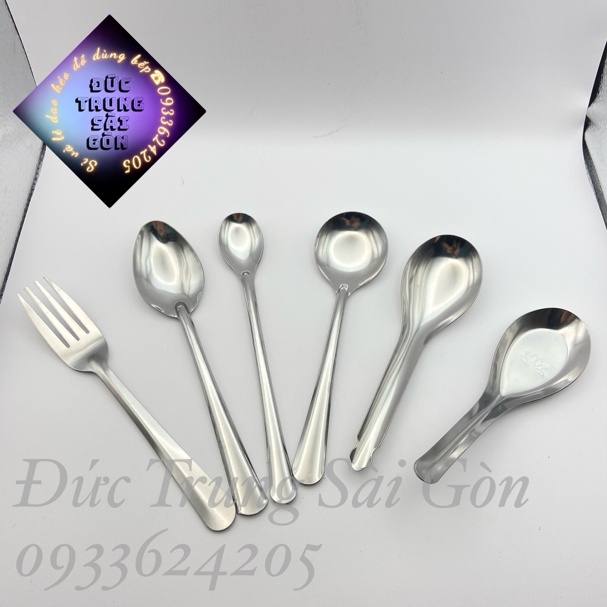 10 muỗng cơm, thìa ăn phở, thìa ăn cơm, nĩa , muỗng cafe inox.