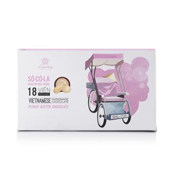 Socola Legendary - Socola Đen Vị Bơ Đậu Phộng 18 Viên - Zoom Việt Nam 175g