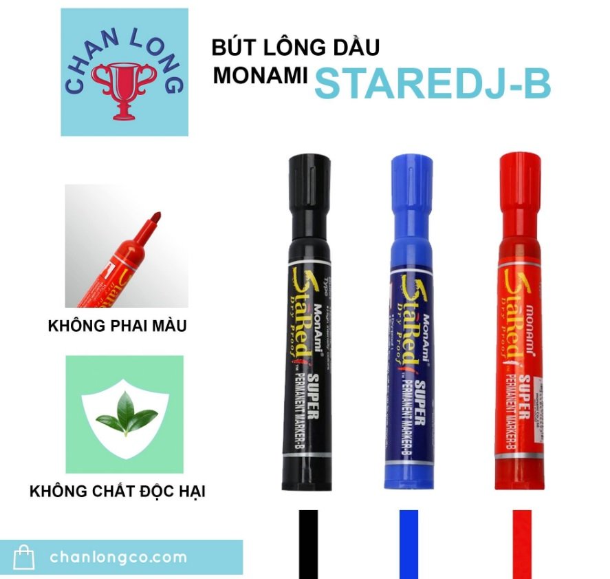 Bút lông dầu monami staredj-b