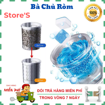 [SIÊU SẠCH] Hộp 12 Viên Tẩy Lồng Máy Giặt-Hộp 12 viên tẩy vệ sinh lồng máy giặt cực mạnh-Chất Tẩy Vệ Sinh Lồng Máy GiặtDiệt Vi Khuẩn Và Cặn Dơ Trong Lồng Máy Giặt - COMBO 12 VIÊN SỦI LÀM SẠCH VÀ KHỬ MÙI MÁY GIẶT CỰC TỐT