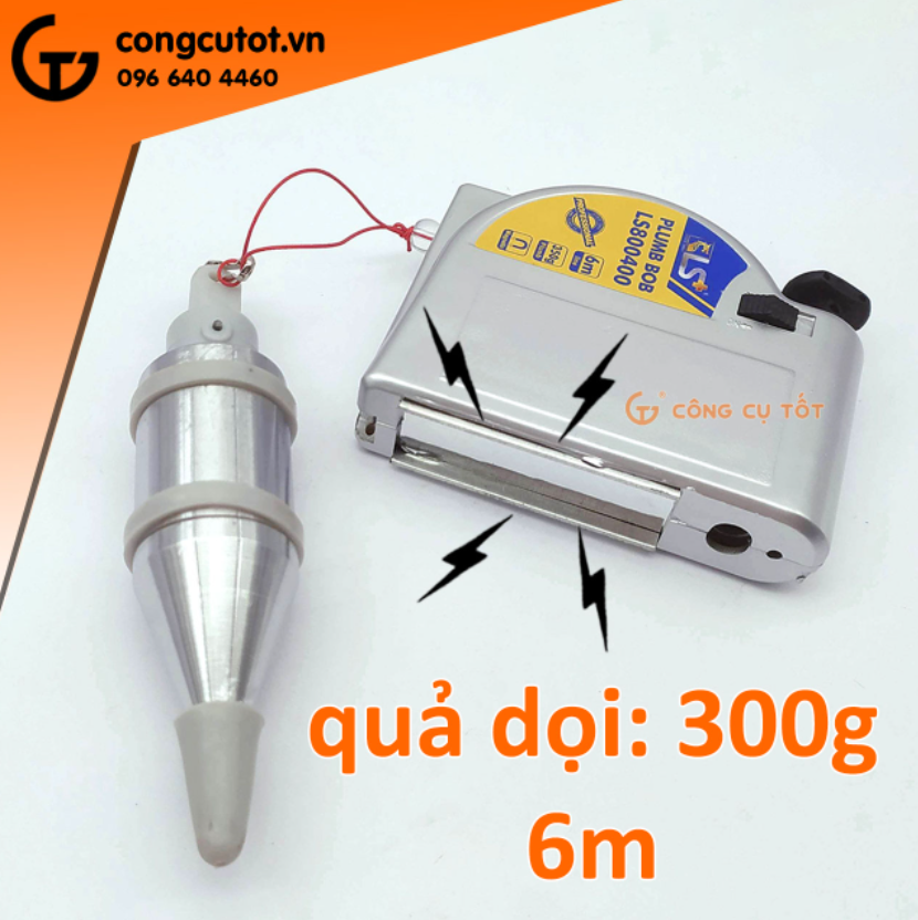 Quả dọi từ bằng thép không gỉ  350g 6M hiệu LS+LS800400