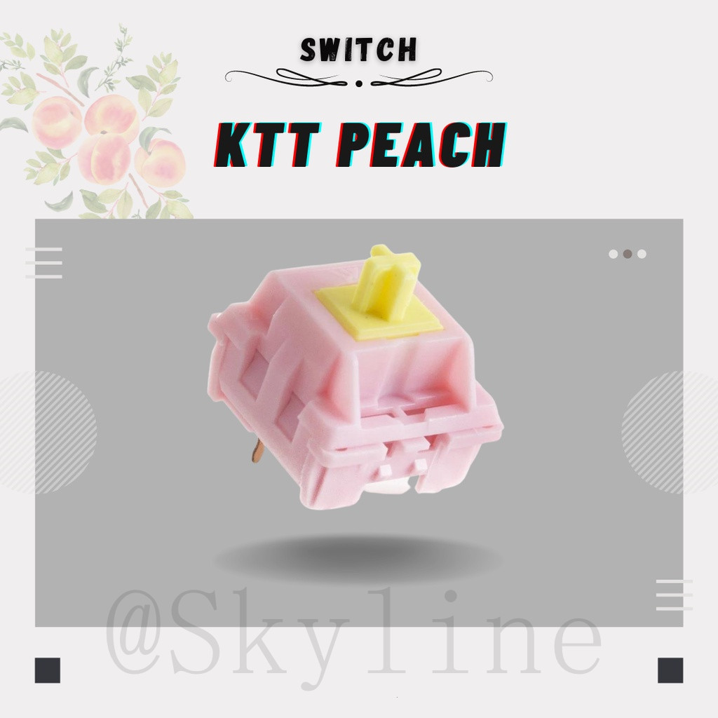 Ktt công tắc tuyến tính peach công tắc bàn phím cơ công tắc 3 chân led smd