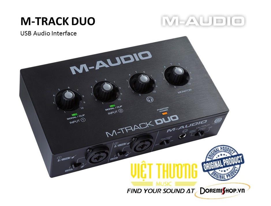 Thiết bị chuyển đổi tín hiệu âm thanh audio interface M-Audio M-TRACK DUO