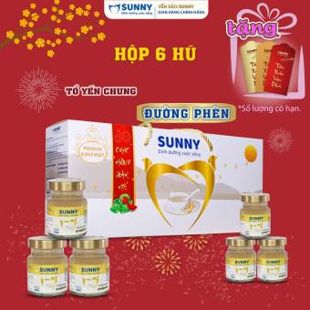 Hộp 6 hũ Yến sào SUNNY - Yến sào Khánh Hòa chưng sẳn