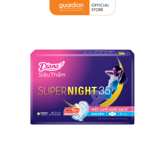 Băng vệ sinh Diana Siêu Thấm Super Night 35cm (3 miếng)