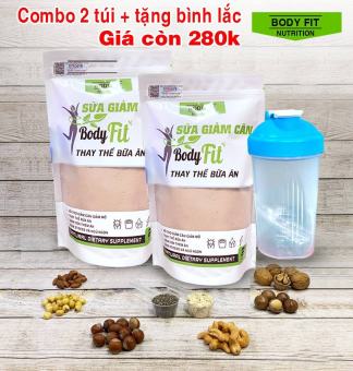 COMBO 2 túi Bột Ngũ Cốc Giảm Cân BodyFit + Tặng bình lắc