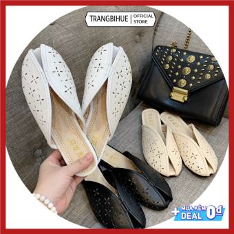 Dép Sục Nữ Hở Mũi Hình Quả Xoài Lỗ Thông Cách Điệu