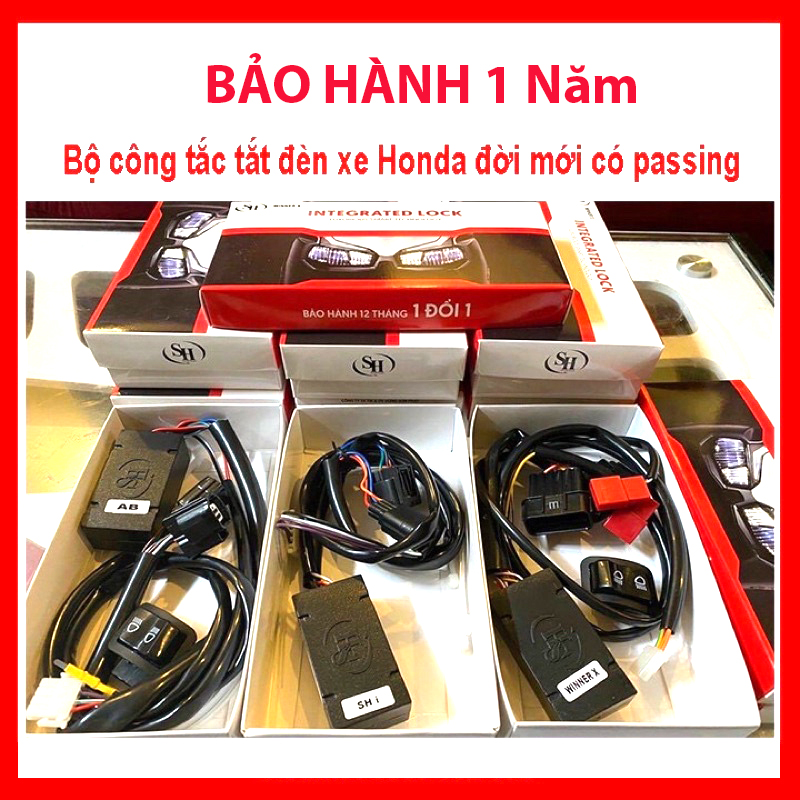 Bộ mạch công tắc tắt đèn xe honda đời mới kèm công tắc passing
