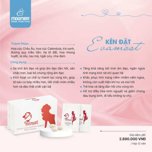 Kén Se Khít Hồi Xuân Evamost - Kén Đặt Se Khít Evamost, Kén Đặt Evamost, Viên Đặt Se Khít Evamost