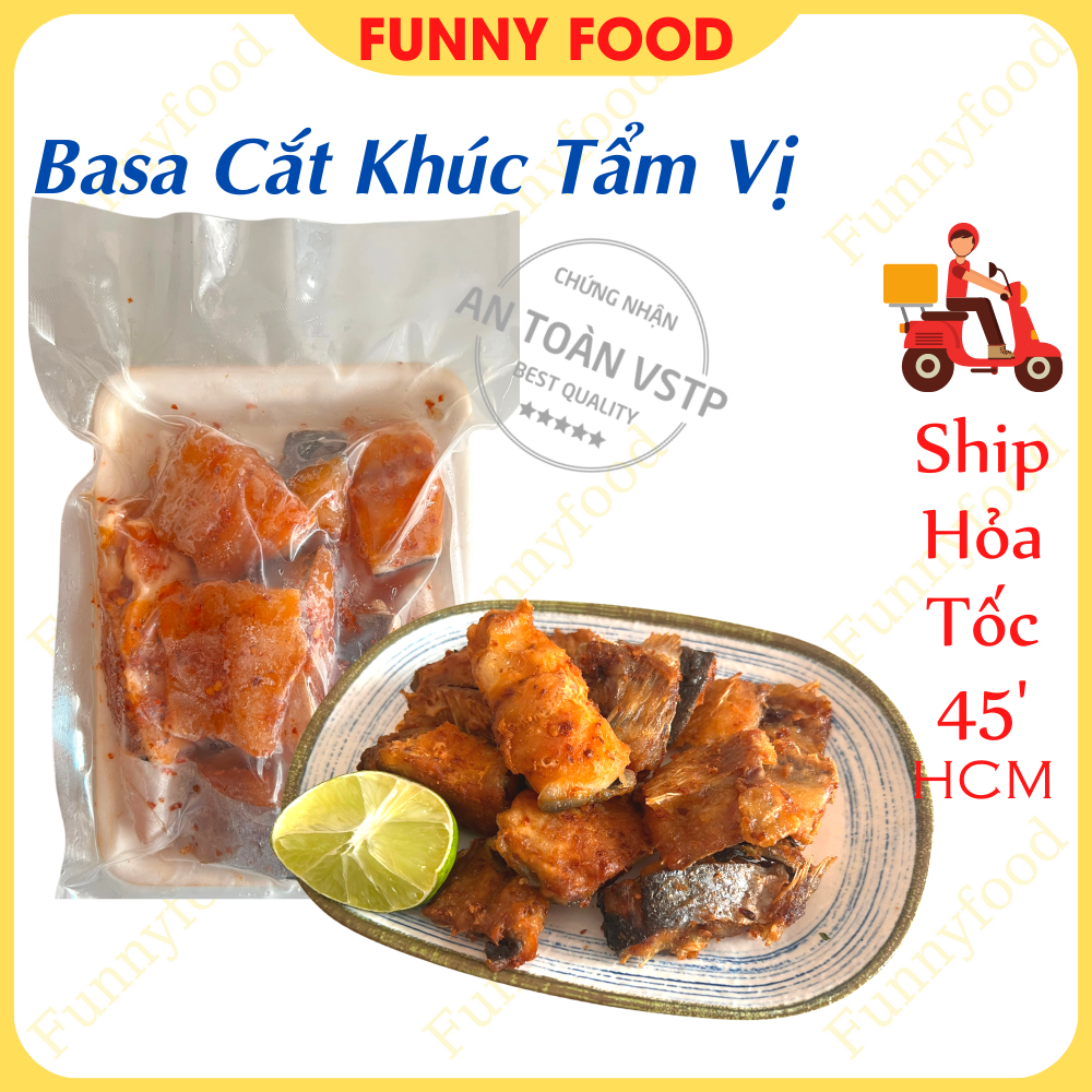 Cá basa cắt khúc ướp vị vừa ăn 500g – cá ba sa 1 nắng – – funnyfood