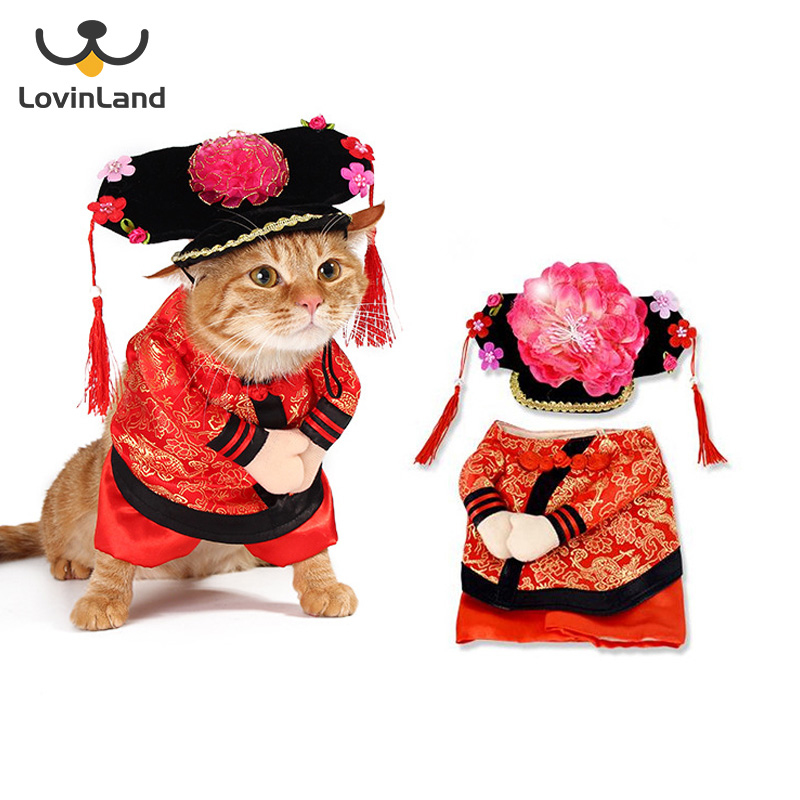 [Lovinland] Quần Áo Vui Nhộn Cho Thú Cưng Trang Phục Hóa Trang Trang Phục Hài Hước Giáng Sinh Halloween Kèm Bộ Tóc Giả Quần Áo Tiệc Lễ Hội Chó Mèo Thú Cưng