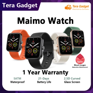 ภาพหน้าปกสินค้า[ พร้อมส่ง ] Maimo Smart Watch 2.5D HD Screen สมาร์ทวอทช์ นาฬิกาสมาทวอช สายรัดข้อมืออัจฉริย วัดออกซิเจนในเลือด SpO2 ที่เกี่ยวข้อง
