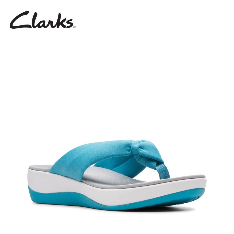 clarks women's cloudsteppers step cali bay slide sandals