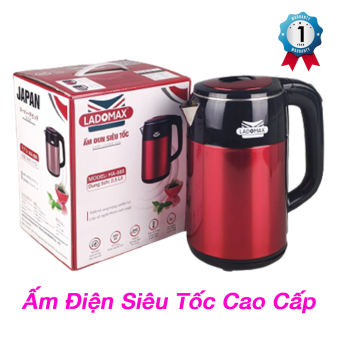 Ấm Đun Nước Siêu Tốc Cực Nhanh Cao Cấp LADOMAX HA-888 dung tích 2.5L, inox 304 cao cấp, công suất 1500W ( màu ngẫu nhiên )