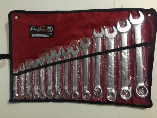 Bộ cờ lê(cle) YETI 8-32mm USA-STANDARD 14 chi tiết (Bạc)