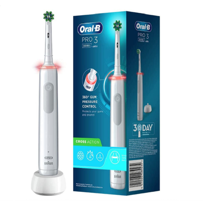Bàn chải điện oral-b pro 3 3000 white edition - made in germany