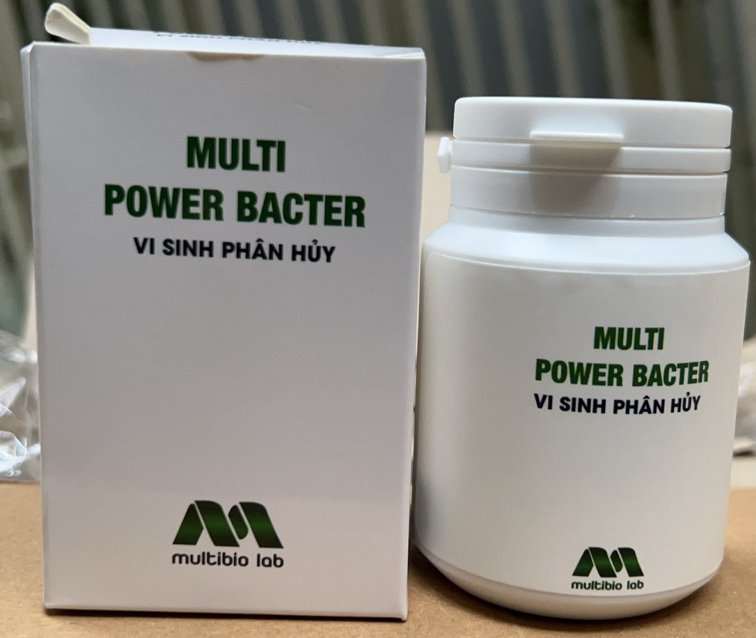 Vi sinh phân hủy Multi Power Bacter dùng phân hủy thức ăn thừa cho cá cảnh, hồ thủy sinh dạn viên nén tan chậm