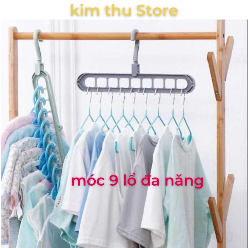 [HCM][ GIÁ GỐC]Móc treo quần áo 9 lỗ đa năng KIM THU STORE - vô cùng tiện lợi cho ngăn tủ của bạn