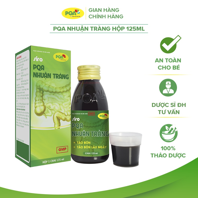 Siro Nhuận Tràng PQA dùng cho bé bị táo bón- chai 125ml
