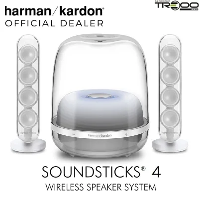 Harman Kardon SoundSticks 4 Wireless Bluetooth 2.1 Desktop Speaker System (1)