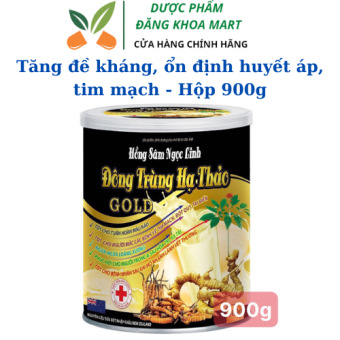 Sữa hồng sâm ngọc linh đông trùng hạ thảo Gold giúp tăng đề kháng ổn định huyết áp tim mạch tốt cho người mắc bệnh tim mạch và tai biến phòng ngừa ung thư