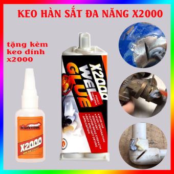 Keo hàn kim loại x2000, keo hàn sắt đa năng nhật bản 100gr vá vết nứt vết thủng kim loại, keo hàn sắt chịu nhiệt siêu chắc chắn