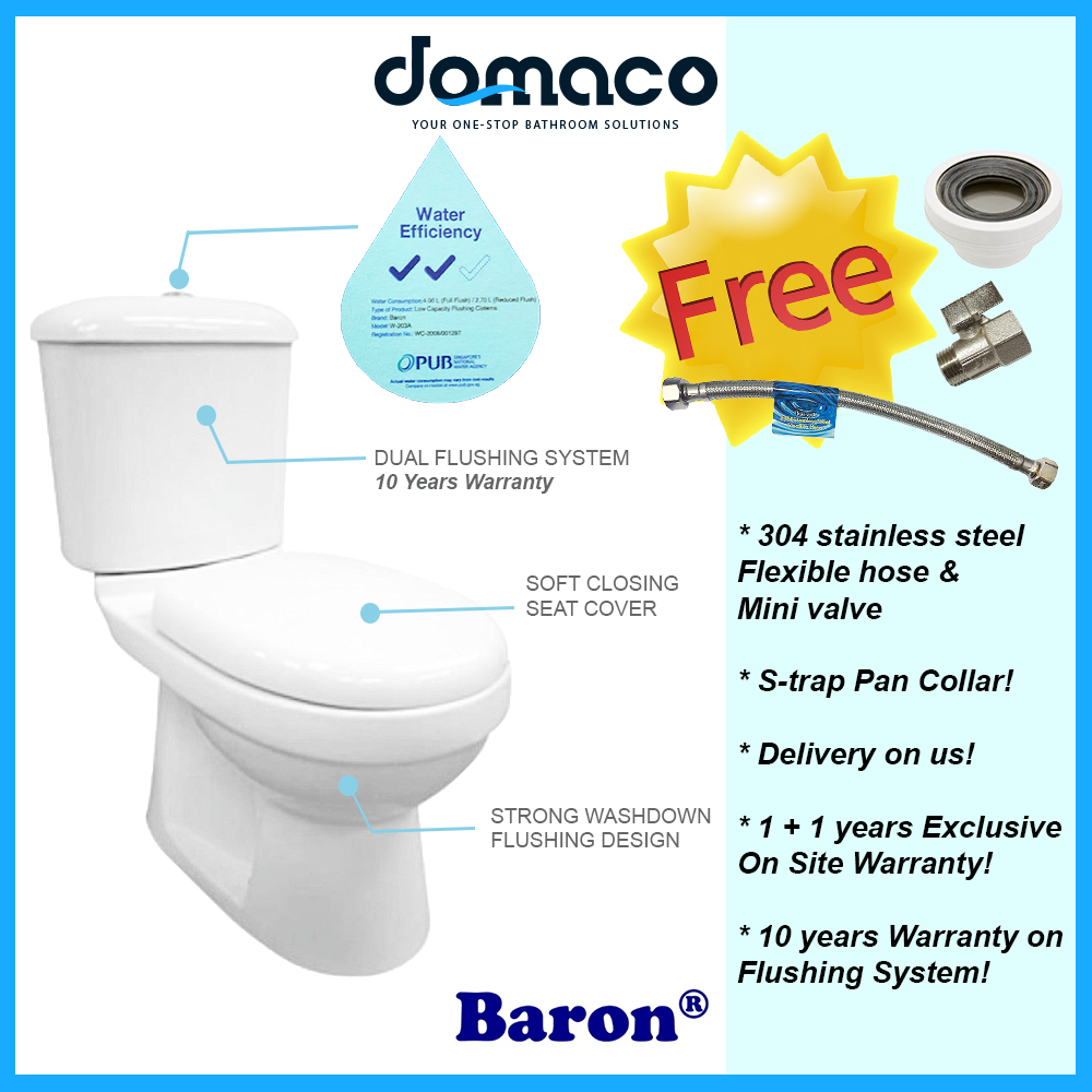 baron-w888-featured-series-toilet-bowl-city-singapore - Toilet