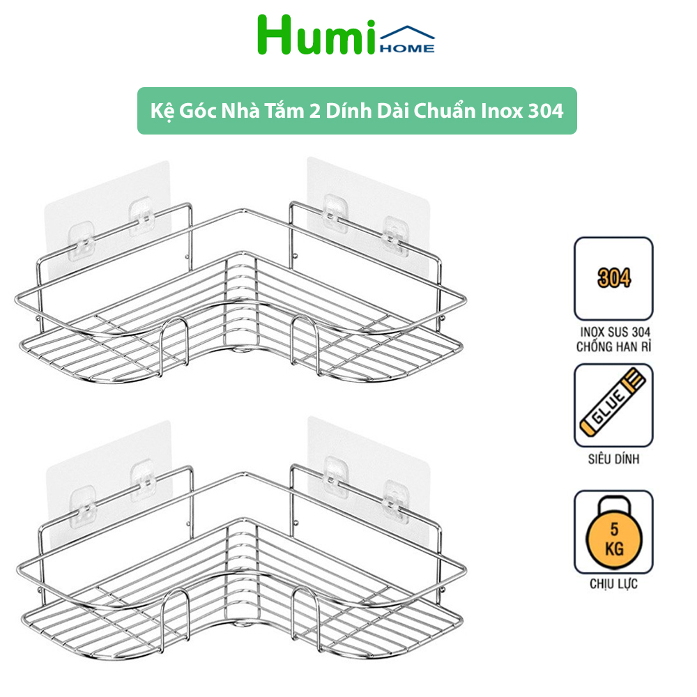 Kệ nhà tắm treo tường chắc chăn,kệ treo tường nhà bếp dán tường chịu lực, kệ góc, giá đỡ khung sắt treo dán góc tường siêu chắc tặng kèm miếng dán cường lực chống nước