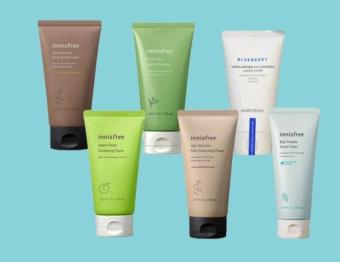 Sữa Rửa Mặt Innisfree các loại 150ml / Trà Xanh / Tro Núi lửa / Super Volcanic / Olive / White Pore/Bija