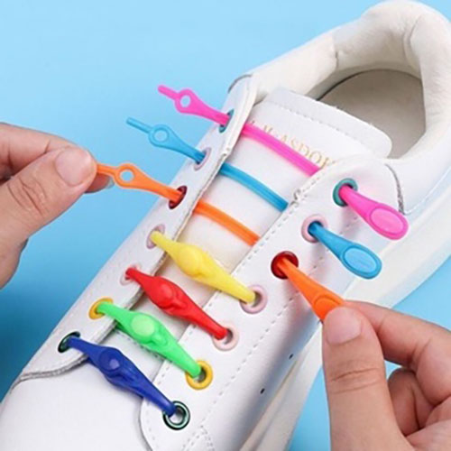 Set 12 Dây Giày Thông Minh Silicon - hiclaces Siêu Bền Tiết Kiệm Thời Gian một size cho nhiều kích cỡ giày