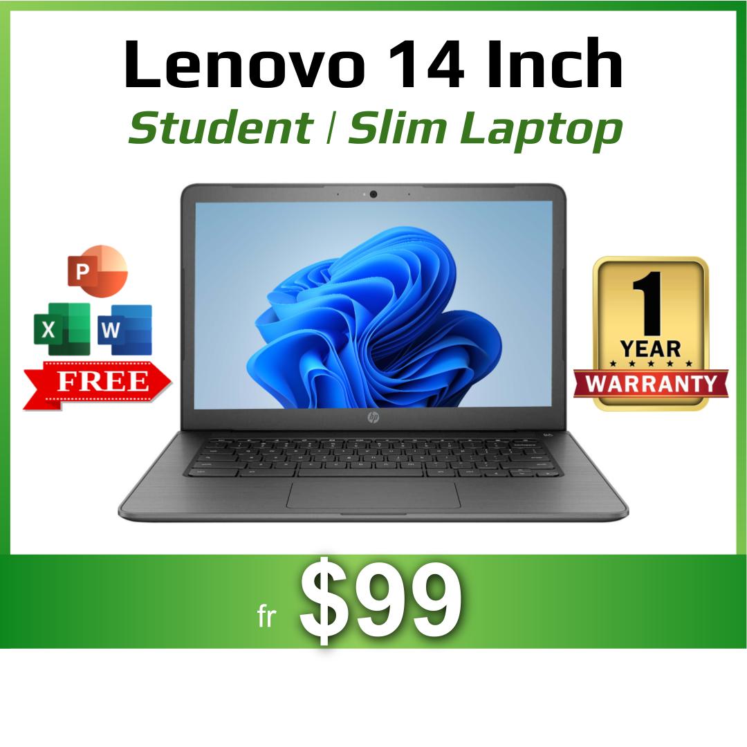 Lenovo 14 Inch Laptop | 4GB RAM | 128GB SSD | Wind...