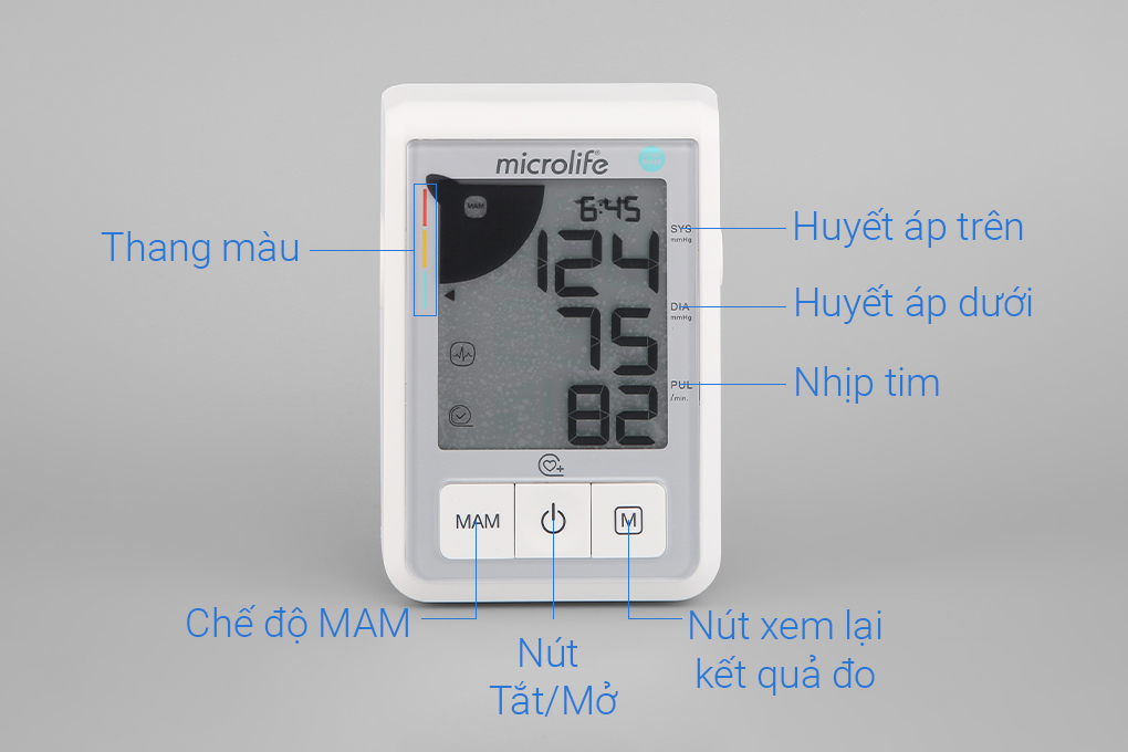 Máy đo huyết áp Microlife B3 Basic chức năng MAM thế hệ 4G - Công