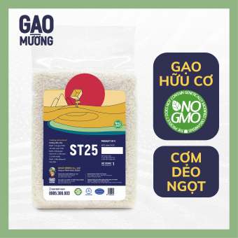 Gạo ST25 - Đặc Sản Sóc Trăng - Gạo ngon nhất thế giới - Giống chuẩn, mới xát - Đóng túi chân không