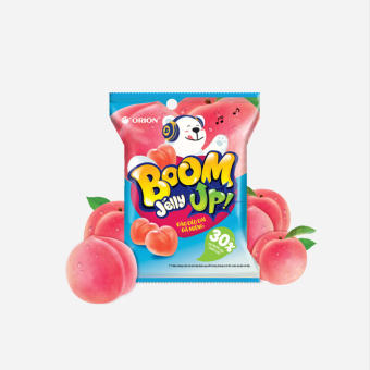 Kẹo Dẻo Boom Jelly Orion Vị Đào (Dây 10 gói x 25g)