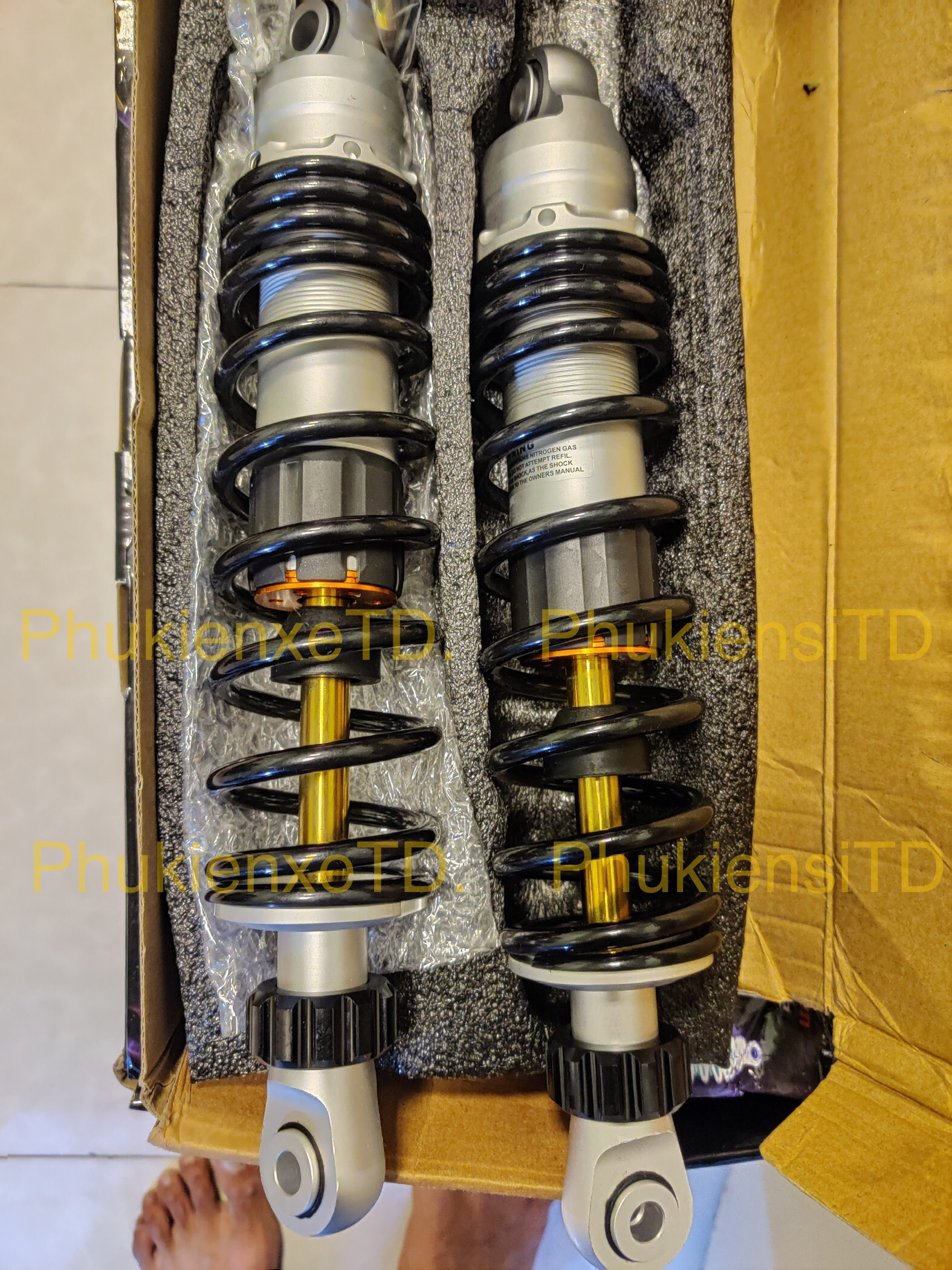 Phuộc OHLINS ty Vàng lắp Dr Wave Sirius Jupiter Win Cub Galaxy Magic Elegant Axelo Future Blade...