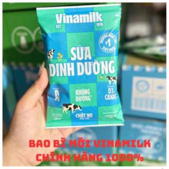 5 Bịch Sữa Bò Tiệt Trùng Vinamilk Nguyên Chất Không Đường 220ml