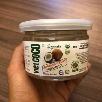 200ml - 60ML DẦU DỪA HỮU CƠ ÉP LẠNH NGUYÊN CHẤT VIETCOCO