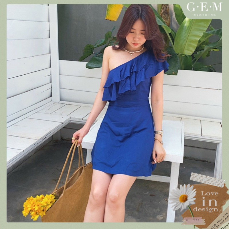 Đầm lệch vai bèo liba dress gem clothing sp060476