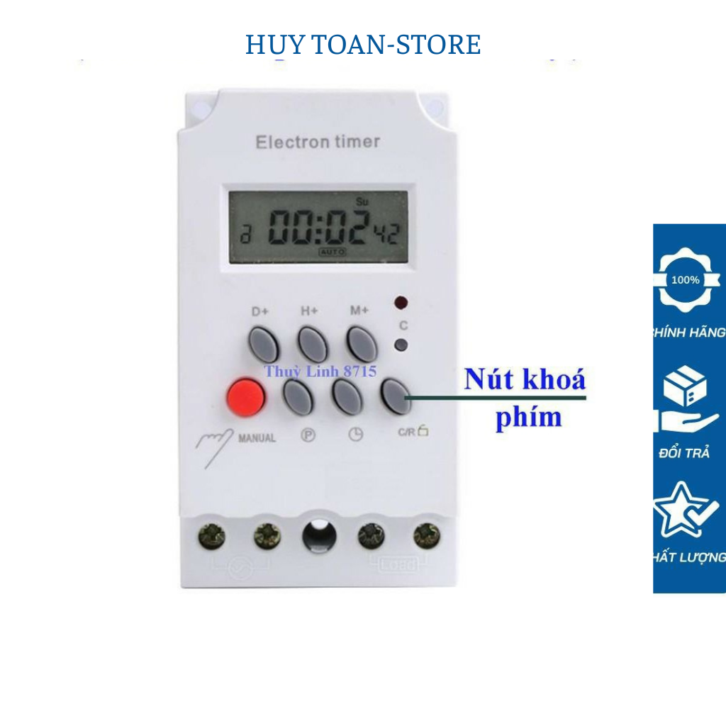 Công tắc hẹn giờ 17 chương trình 1 ngày KG316T-II (Bản có Khóa Phím) công tắc điện thông minh, ổ cắm hẹn giờ